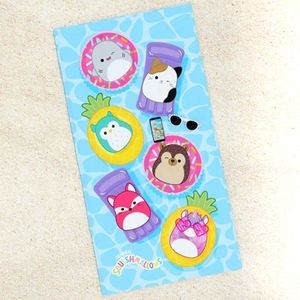 🏖 SQUISHMALLOWS 🏊28"X58" Blue Yellow Pink Beach Towel Pool Swim Kelly Toy BNIB